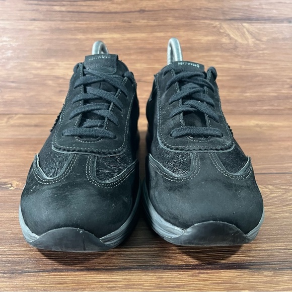 Mephisto Yael Runoff Black Leather Sneakers Women’s Size 8.5 Shoes - Picture 5 of 11